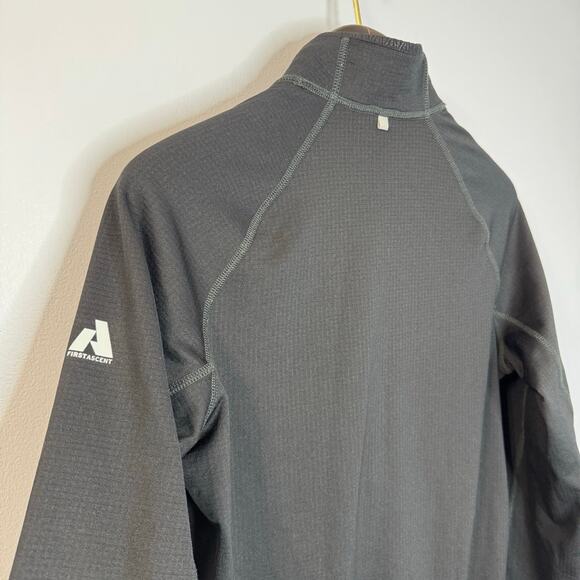 Eddie Bauer Men's High Route Grid Air 1/4-Zip Sweatshirt Black Outdoor Sz M - Picture 9 of 15